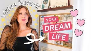 How To Make the PERFECT VISION BOARD to CREATE YOUR DREAM LIFE  2024 Vision Board [upl. by Weathers]