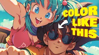 How to color your drawings  Anime CelShading method [upl. by Nahaj]