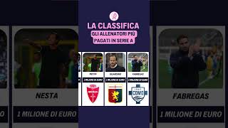 CLASSIFICA STIPENDI ALLENATORI SERIE A 🇮🇹  Sapete chi è il più PAGATO 💰 [upl. by Nidak]