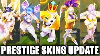 ALL PRESTIGE SKINS UPDATED 2022  League of Legends [upl. by Lakin]