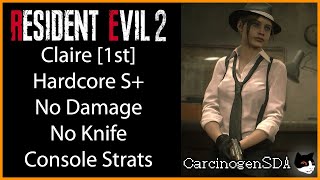 No Commentary Resident Evil 2 REmake PS4 4K No Damage  Claire 1st Claire A Hardcore S Rank [upl. by Lisa]