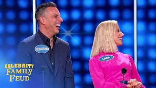 Sebastian Maniscalcos fatherinlaw cracks up Steve Harvey  Celebrity Family Feud [upl. by Joette]