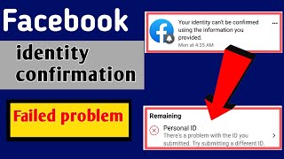 Your identity cannot be confirmed using the information you provided FacebookFB identity cannot be [upl. by Roshelle632]