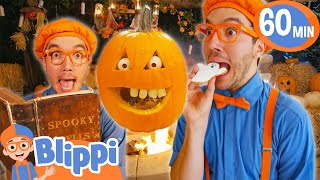 Blippis Super Spooky Halloween Marathon  Blippi Wonders Educational Videos for Kids [upl. by Rezzani]