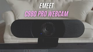 EMEET SmartCam C980 Pro Review Test  eMeet C980 Pro Webcam with Microphone 1080P 30FPS [upl. by Cha]