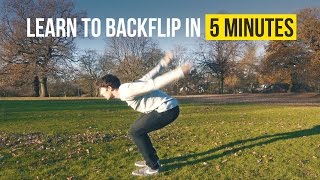 HOW TO BACKFLIP  Learn in 5 Minutes  Tricking Tutorial [upl. by Nylloh]