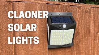 Claoner Solar Motion Sensor Security amp Garden Lights  Reviewed [upl. by Ysset]