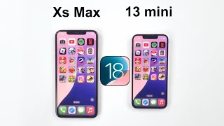 iOS 18  iPhone 13 mini vs iPhone XS Max Speed Test [upl. by Neelasor]