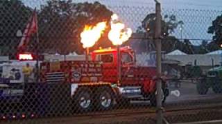 NTPA Tractor pull Semi Ionia Free Fair Ionia MI [upl. by Eekorehc]