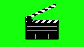 Clapper Board Green Screen Effect  No Text  No Copyright [upl. by Devin713]