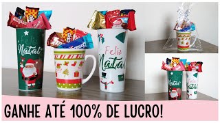 LEMBRANCINHAS FÁCEIS PARA VENDER NO NATAL I Faça e Venda Caneca com Bombons [upl. by Nwahsem332]