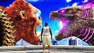 GODZILLA EVOLVED vs SKAR KING in GTA 5 Mods [upl. by Ocin648]