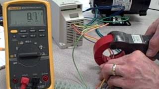 Using a clampon ammeter to measure threephase current [upl. by Anaele565]