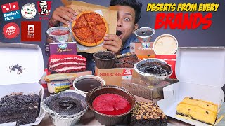 Every Dominos KFC Oven Story Pizza Pizza Hut amp Lapinoz Pizza All Deserts Mukbang [upl. by Venator244]