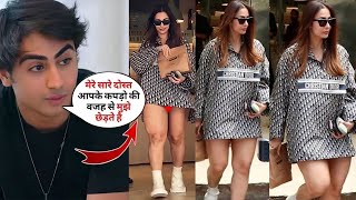 Mom Malaika Arora flaunting her 3 lacs hoodie in weird way made Arhaan Khan ANGRY [upl. by Eimmis586]