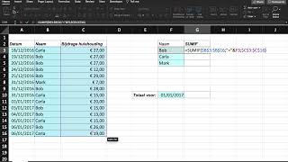 Excel  Hoe gebruik je de functie SOMALSSUMIF 📚 [upl. by Thebazile]