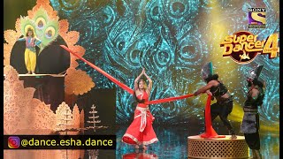 Performance  Esha Mishra amp Sonali  Dropdi Vastra Haran Katha  Mahabharat  Super Dancer 4 Sony TV [upl. by Mahtal]