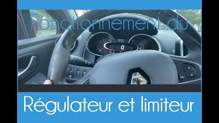 Comment fonctionne le limiteur et régulateur de vitesse sur CLIO IV [upl. by Warren]