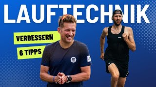 LAUFTECHNIK VERBESSERN  Laufstil 6 Tipps für Läufer amp Triathleten I schneller Laufen [upl. by Kcirret]