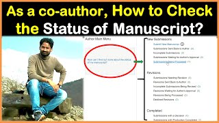 Demo How to track the status of submitted manuscript in Elsevier  Hindi  Dr Priyank Singhvi [upl. by Eeraj]