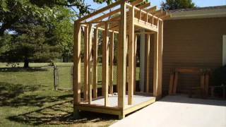 How To Build a LeanTo Style Storage Shed [upl. by Notsew]