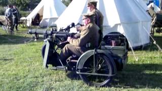 WW1 1917 Matchless and Vickers Machine Gun Sidecar [upl. by Sharity]