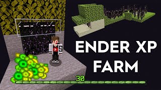 Minecraft Enderman XP Farm  Easy Tutorial and Very Effective  120 [upl. by Silbahc]