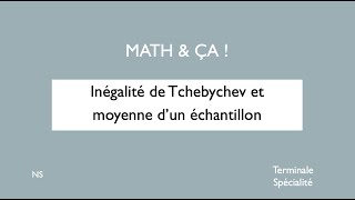 Inégalité de Tchebychev et moyenne dun échantillon [upl. by Saire942]