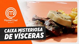 CAIXA MISTERIOSA DE VÍSCERAS  CORTES  MASTERCHEF BRASIL [upl. by Sollows]