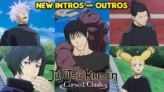 All Intros amp OutrosJujutsu Kaisen Cursed Clash New DLC JPN DUB [upl. by Suhail144]