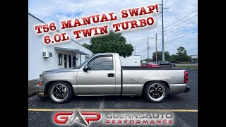 60L Twin Turbo T56 Manual Swapped 99 Silverado  Swap Overview amp Initial Driving Impressions [upl. by Anrym819]