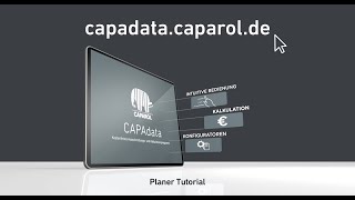 CAPAdata Tutorial Planer  Ausschreibungs und Kalkulationsprogramm [upl. by Ahsiuqat459]