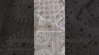 shorts chikankari handwork mukeshwork dyeable kurtadupatta subscribe channel youtube shop [upl. by Acirred]