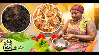 Cuisine Congolaise VIVIANE ABIEL A LAMBELI BISO ELUBU YA BIKOLO MAKUSA YA SOMO [upl. by Enaile868]