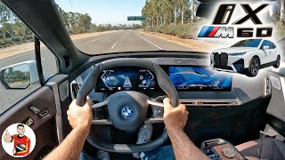 The BMW iX M60 is Quick Quiet and True to its EV Range POV Drive Review [upl. by Erskine]