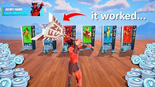 Testing FREE SKIN MAPS in Fortnite [upl. by Eillor183]