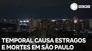 Temporal causa estragos e mortes em São Paulo [upl. by Shiroma]