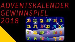 Das größte Adventskalender Gewinnspiel 2018  GewinnspielAdventskalender  vom 1 bis 24 November [upl. by Hecht751]