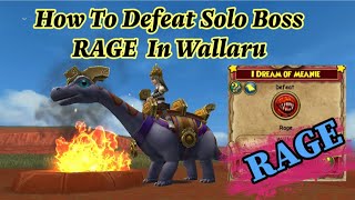 WIZARD101 How To Defeat SOLO BOSS RAGE  I Dream Of Meanie Task  Wallaru [upl. by Nonregla]