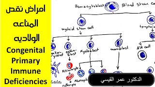 امراض نقص المناعه الولاديه  Congenital Primary Immune Deficiencies [upl. by Sherborne]