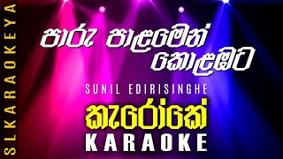 Paru Palamen Karaoke  Sunil Edirisinghe [upl. by Aneerak100]