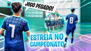 PRIMEIRO JOGO DO CAMPEONATO DE FUTSAL FOI PEGADO [upl. by Yreved]