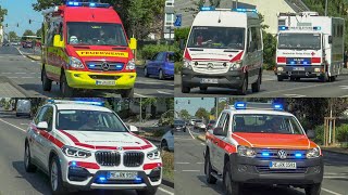 Großeinsatz nach Bombenfund  Einsatzfahrten Feuerwehr Rettungsdienst amp Polizei in Monheim [upl. by Lenroc]