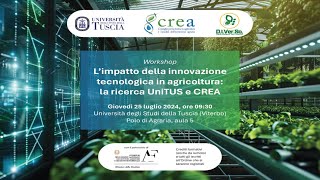 🛰️ WORKSHOP  LIMPATTO DELLINNOVAZIONE TECNOLOGICA IN AGRICOLTURA [upl. by Analart809]