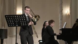 Alexey Lobikov trombone English Hall of St Petersburg Music House 20130925 [upl. by Guinn]