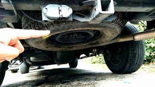 How To Remove The SPARE TIRE On Any Truck VERY EASY [upl. by Harmon213]