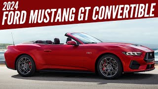 2024 Ford Mustang GT Convertible  First Look  Exterior Interior amp Drive  AUTOBICS [upl. by Kristen]