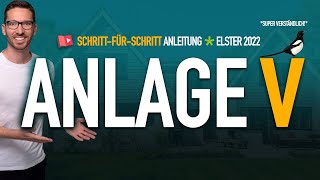 Mieteinkünfte versteuern Anlage V 2022 ausfüllen ✅ Steuererklärung 2022 Anlage V Elster Tutorial [upl. by Gertrude]