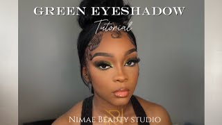 Green Eyeshadow Tutorial [upl. by Odrareg822]