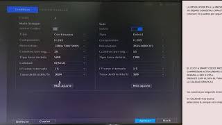 DAHUA DVR XVR4104HSX1 configuracion camara compresion y resolucion Parte 2 [upl. by Johannah]